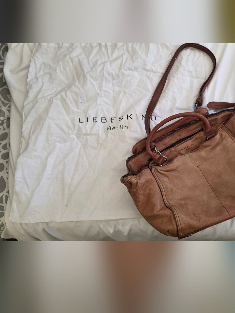 Liebeskind Berlin Brown Liebeskind Berlin Slouchy Leather Convertible Satchel